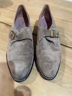 Robert Clergerie Suede Monk Strap Women’s 8B